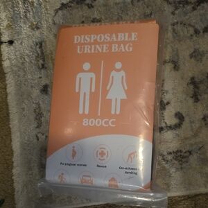Orange Disposable Urine Bag